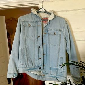Brooklyn cloth denim sherpa jacket